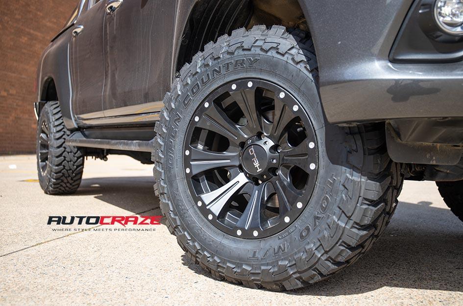 TOYOTA HILUX N80 4WD HE901 SATIN BLACK DARK TINT